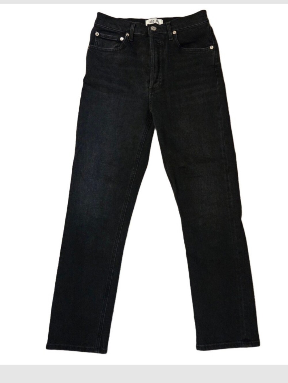 Agolde Riley High Rise Straight Crop Size 25 - Picture 2 of 8